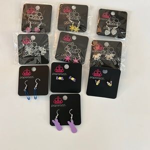 10 piece paparazzi starlet shimmer earrings